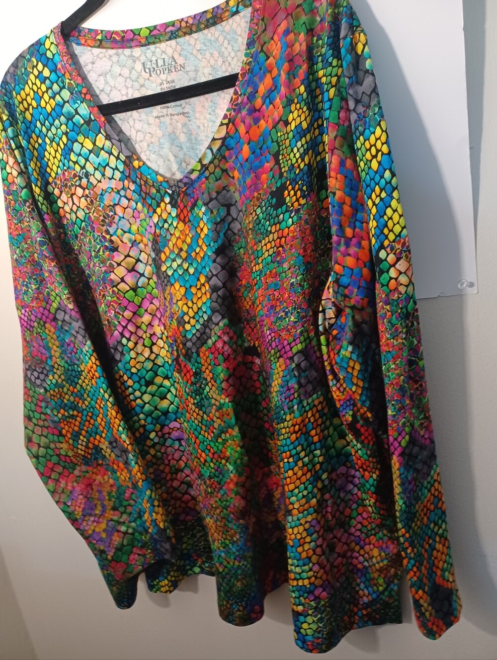 Ulla Poken Vibrant Multi-Color Snake Print Women’s Skirt New 24/26